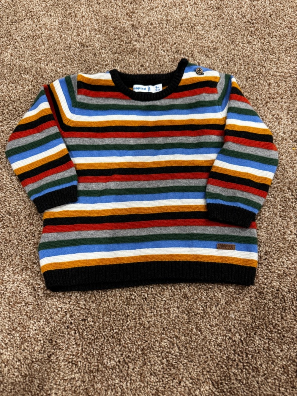 Mayoral Multicolor Striped Knit Sweater